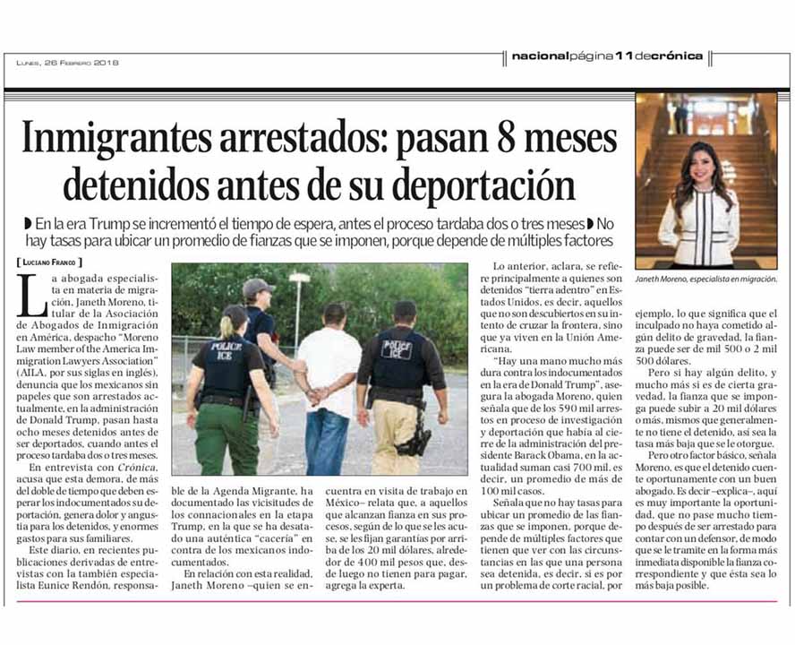 La Crónica Newspaper Interview