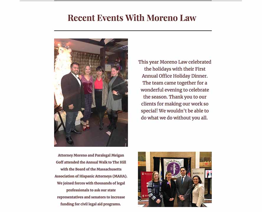 Moreno Law Newsletter Seventh Edition