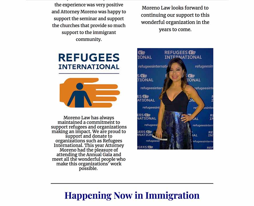 Moreno Law Newsletter Ninth Edition