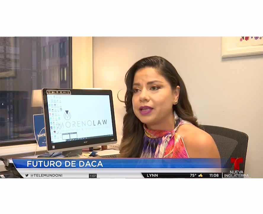 Attorney Moreno Interviewed by Telemundo on Daca